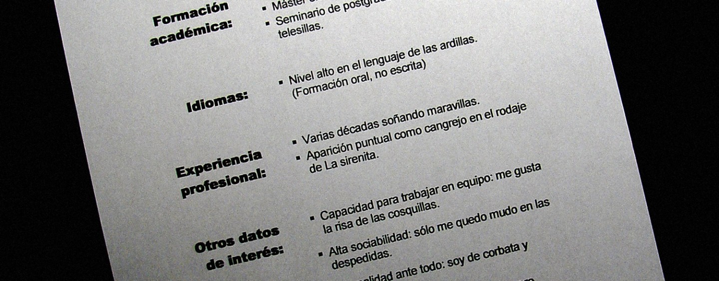 Esempio di curriculum italiano