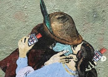 Routine scolastica dell’anno del grande contagio