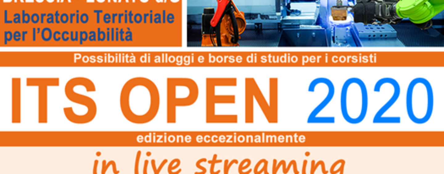Corso ITS Automazione e sistemi meccatronici industriali – Open day in streaming