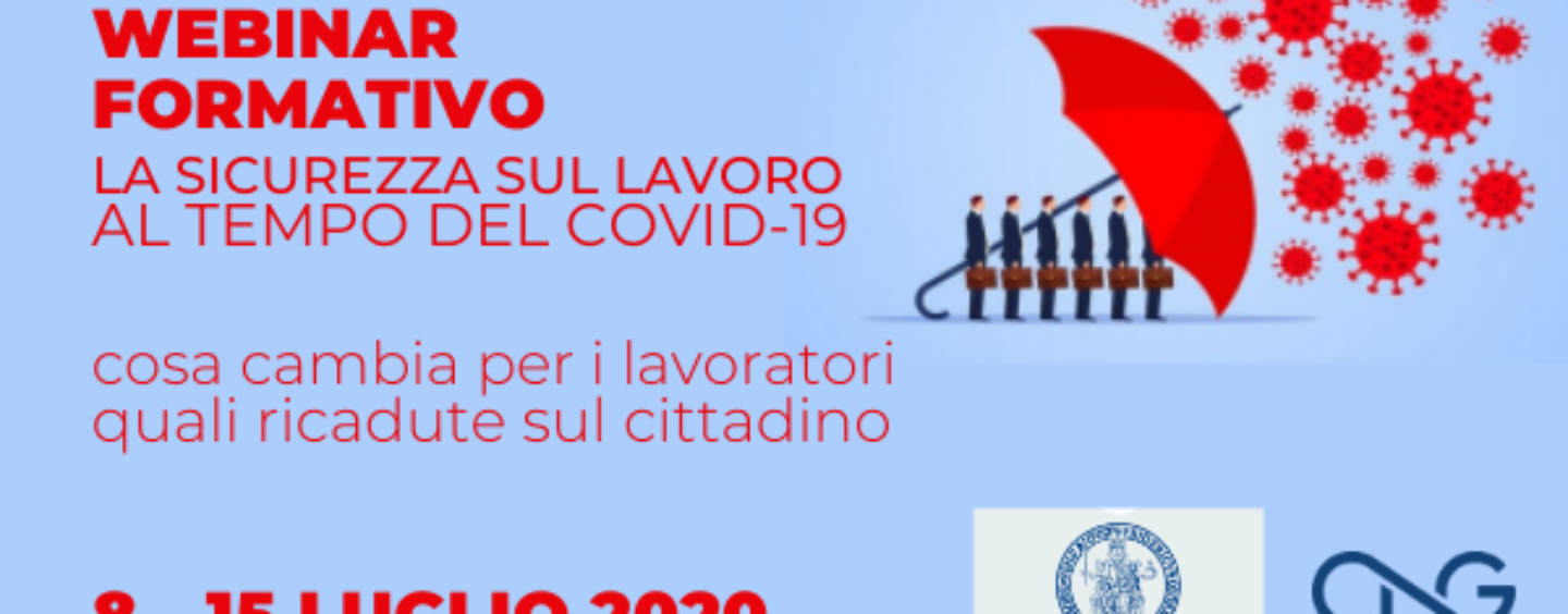 Sicurezza sul lavoro al tempo del Covid-19