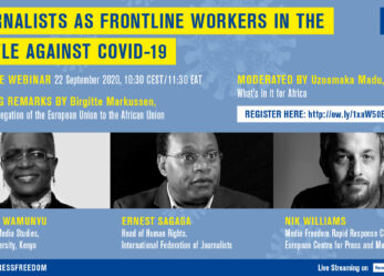 Webinar su libertà, responsabilità, indipendenza e sicurezza del giornalismo